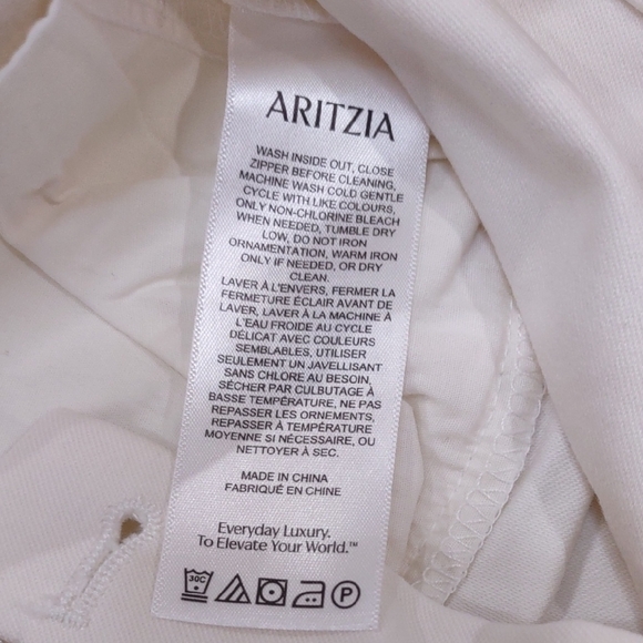 Aritzia Cream Pants - Picture 6 of 9